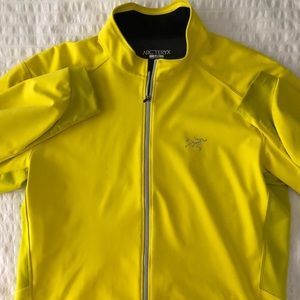 Bright Yellow Men’s Arc’teryx Full Zip size Large